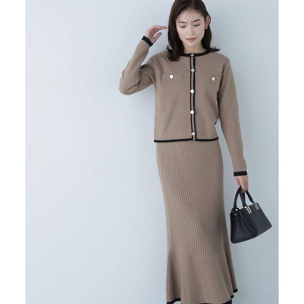 【美品】NATURAL BEAUTY BASIC ジャケット×スカート M NATURAL BEAUTY BASIC（ナチュラルビューティーベーシック） バイ