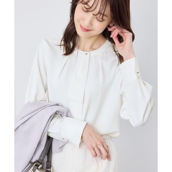 新品☆ ANAYI ボウタイジョーゼットブラウス/セオリー、23区、ロペ ROPE' PICNIC（ロペ ピクニック） ジョーゼット配色ボウタイ風ブラウス