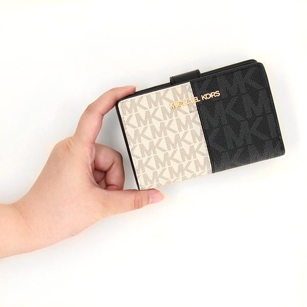 【Michael Kors】JET SET TRAVEL ツートーン ウォレット MICHAEL KORS JET SET TRAVEL ツートーン ビルフォールド ジップ
