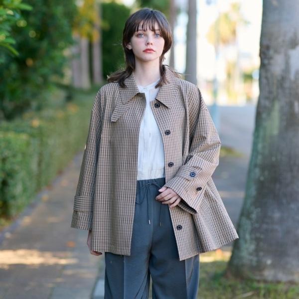 DRESSTERIOR（ドレステリア） 【2WAY】Aラインチェックアウター