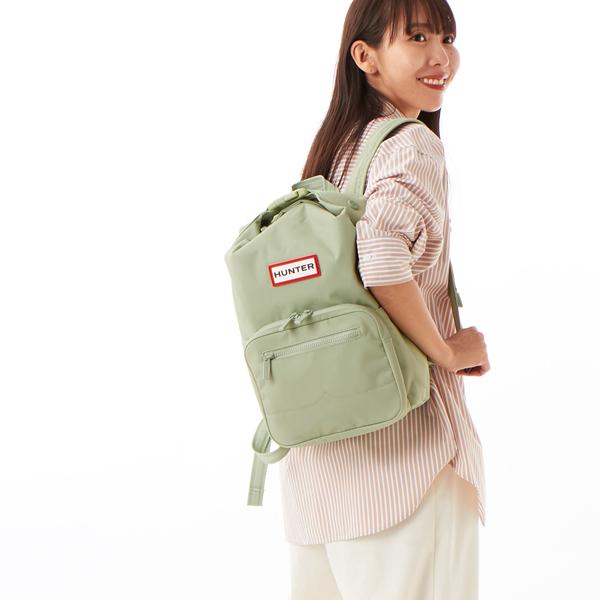 美品 ハンター ナイロン パイオニア ミディアム トップクリップ バック パック ハンター HUNTER ナイロン パイオニア ミディアム トップ