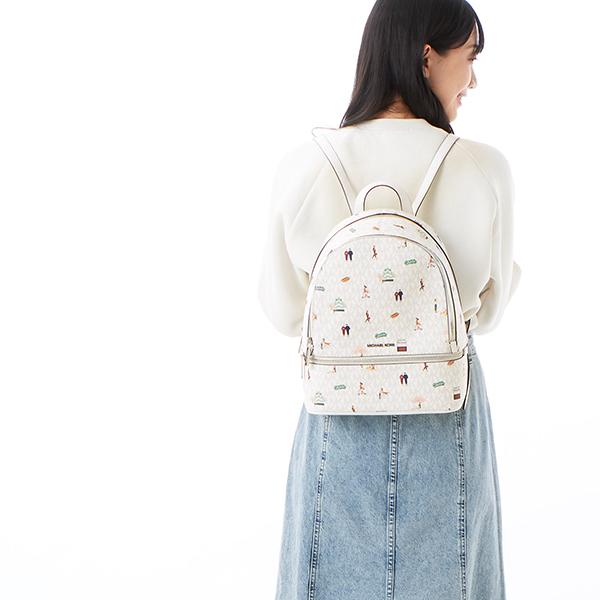 【美品】MICHAEL KORS バックパック MK シグネチャー ホワイト 楽天市場】【中古】｜MICHAEL KORS マイケルコース MK