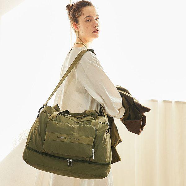 Ungrid（アングリッド） 7ポケット多機能トラベルボストンバッグ