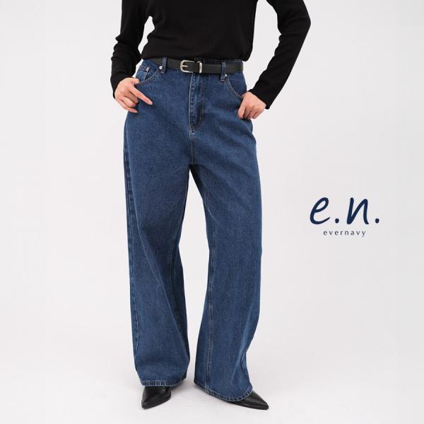 カーブ デニム パンツ evernavy エバーネイビー
