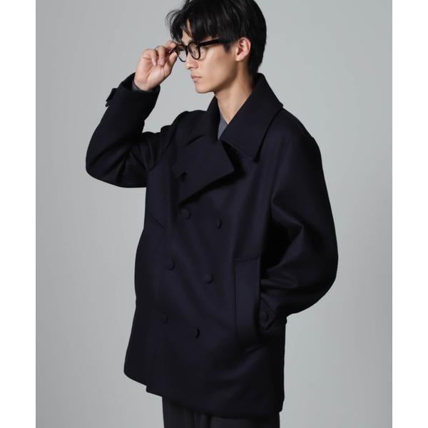 ハードプレスメルトンボルドフィットメルトンピーコート