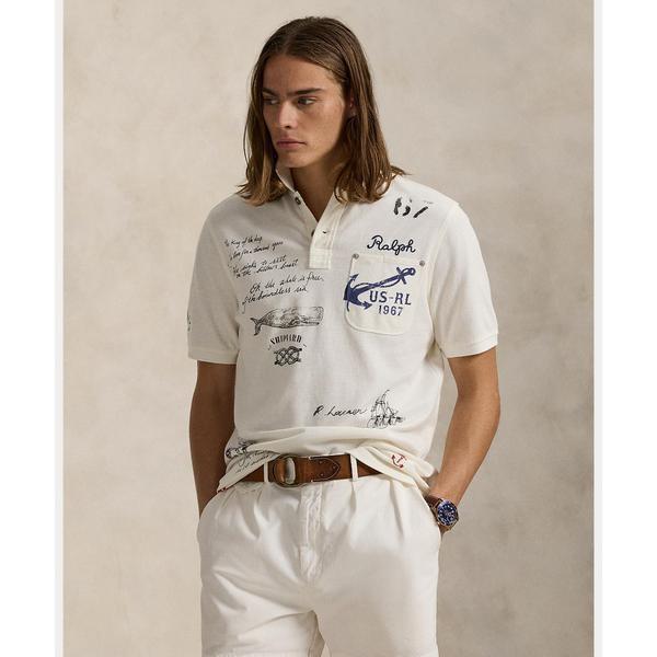 ポロバイラルフローレン クラシック フィット メッシュ グラフィック ポロシャツ POLO RALPH LAUREN ポロシャツ クラシック フィット メッシュ