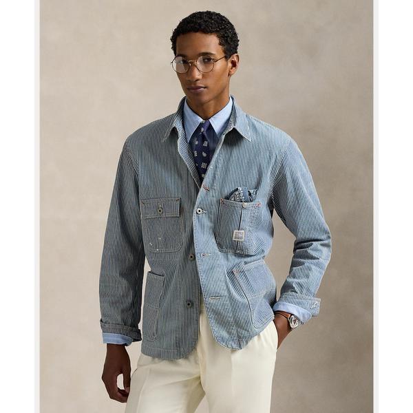 Polo Ralph Lauren ヒッコリーペイントカバーオール　新品未使用 POLO RALPH LAUREN（ポロ・ラルフローレン） インディゴ ヒッコリー