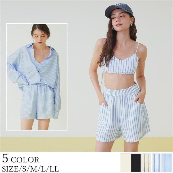 型番：DFXM0577ブランド：ティティベイト商品名：【SEA DRESS】シンプルショートパンツ/ラッシュガードカラー：ストライプ/ブルー/ストライプ/チャコール/ストライプ/ホワイト/ブラック/オフホワイト