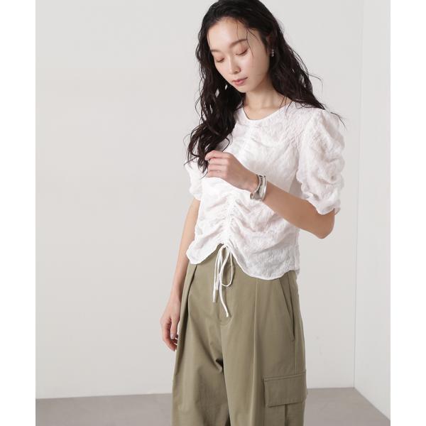 N. NATURAL BEAUTY BASICエンブロイダリーワッシャーブラウス N.Natural Beauty Basic エンブロイダリーワッシャーブラウス
