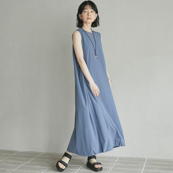 ドゥ アルシーヴ（Doux archives）/ＵＶ・接触冷感ウォッシャブルドロストノースリワンピース DOUX ARCHIVES（ドゥアルシーヴ） UV・接触冷感ウォッシャブル