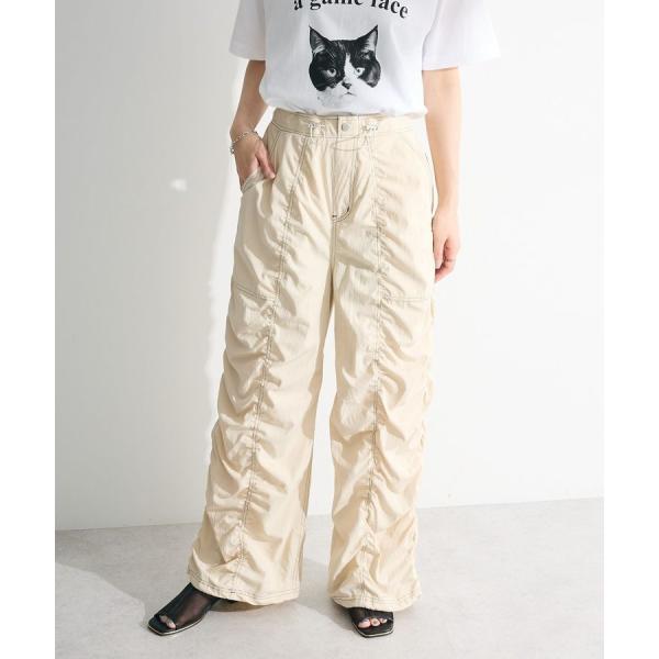 Green Parks（グリーンパークス） ・SUGAR SPOON 配色stギャザーパンツ