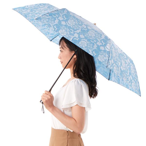 MACKINTOSH LONDON】バイブリーフラワージャガード雨傘（折りたたみ傘