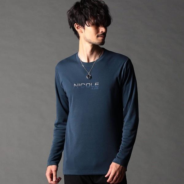 NICOLE CLUB FOR MEN（ニコルクラブフォーメン） ロゴ刺繍長袖Tシャツ
