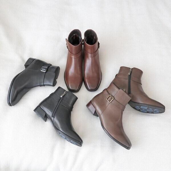 モードカオリ（MODE KAORI）/スクエアショートブーツ/21530 MODE KAORI（モードカオリ） スクエアショートブーツ/21530 : マルイ