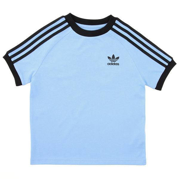 【日本未発売】アディダス Lサイズ Tシャツ 3ストライプ 青 新品 adidas Originals Originals/アディカラー スリーストライプTシャツ