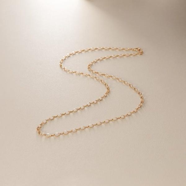 COCOSHNIK（ココシュニック） K18甲丸カットケーブル ネックレス