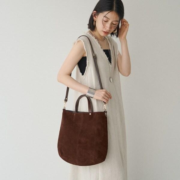 【新品未使用】russet ベージュ　本革スエードトートバッグ トレンド】季節感たっぷり！新作スエードバッグ✨ - russet(ラシット