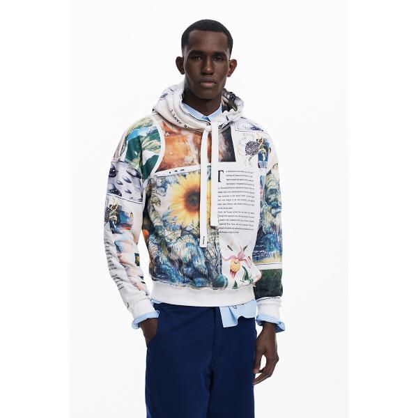 Desigual（デシグアル） 【4サイズ展開】ひまわり柄のフード付き