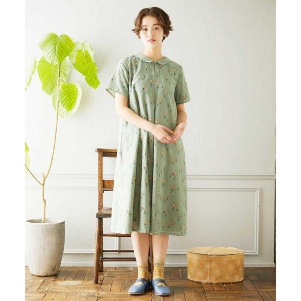 Jocomomola 総刺繍ワンピース Vuelta フラワー総刺繍ワンピース(ワンピース) | Jocomomola