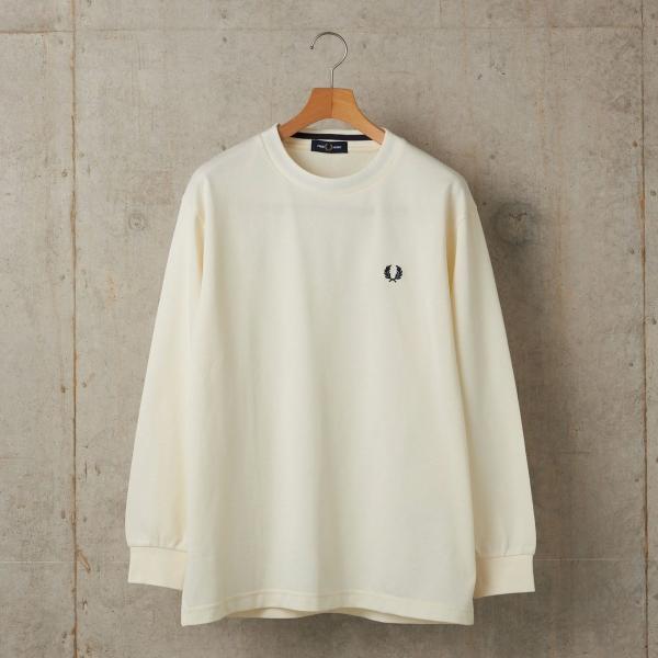 【SHIPS別注】FRED PERRY: ピケ ロングスリーブ T シャツ