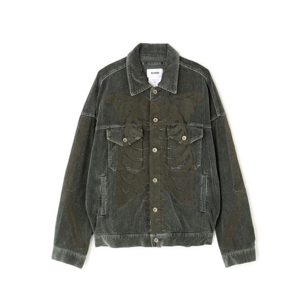 doublet ダブレット コーデュロイ ジャケット 18AW10BL69 doublet／ダブレット／BONE APPLIQUE CORDUROY JACKET : マルイ(丸井