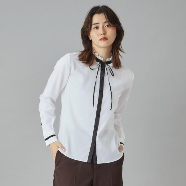 DRESSTERIOR（ドレステリア） 【洗えるコットン100％】フリルカラー