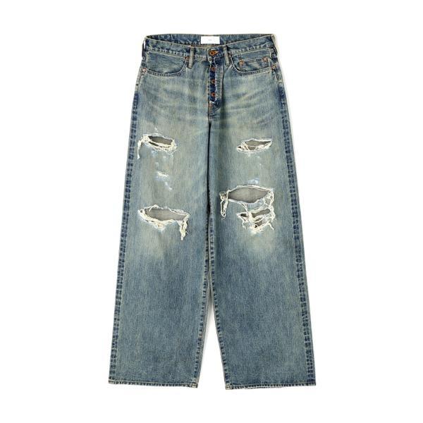 SUGARHILL／シュガーヒル／DAMAGED MODERN DENIM PANTS WIDE C