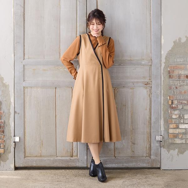 ローズティアラ　ジャンパースカート Rose Tiara（ローズティアラ） 【UVカット/吸汗性】バイカラー