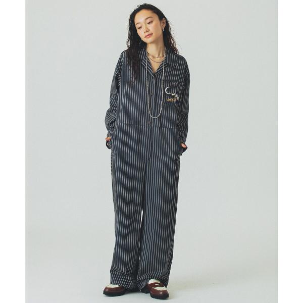 型番：202253031010ブランド：ローズバッド商品名：STRIPE COMBINAISONカラー：WHITE/NAVY