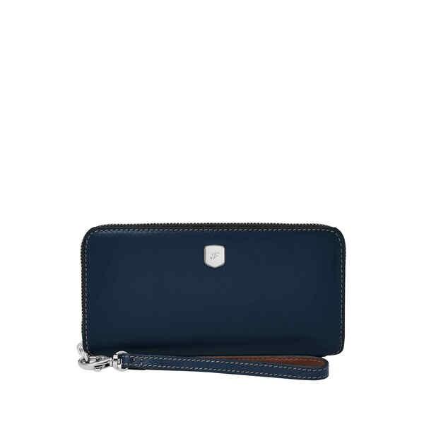 大丸購入■鍵付き■ フォッシル FOSSIL クラッチバッグ　スエードレザー FOSSIL（フォッシル） クラッチバッグ レディース レザー ブルー