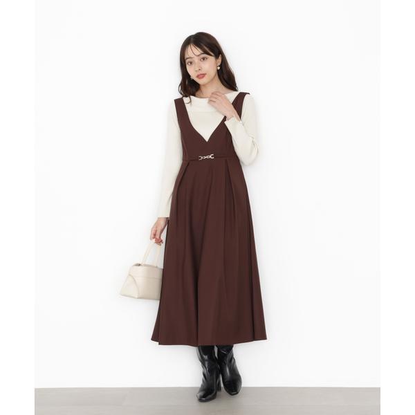 プロポーション ボディドレッシング（PROPORTION BODY DRESSING）/タックフレアジャンスカ 25AW PROPORTION BODY DRESSING（プロポーションボディドレッシング