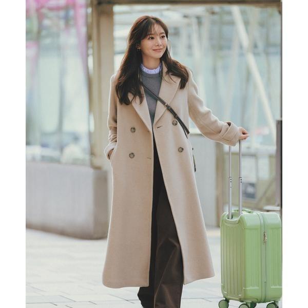 ナチュラルビューティーベーシック ビックカラーダブルチェスターコート 美品♡ NATURAL BEAUTY BASIC（ナチュラルビューティーベーシック） ビッグ