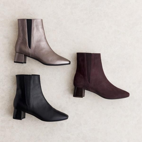 HIMIKO（HIMIKO）/Vラインですっきりシルエット【撥水】【卑弥呼25AW】スクエアトゥサイドゴアブーツ/651411 HIMIKO Vラインですっきりシルエット【撥水】【卑弥呼25AW】スクエア