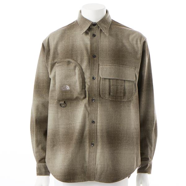 ザ・ノース・フェイス（THE NORTH FACE）/【ザ・ノース・フェイス】 ロングスリーブウールフィールドユーティリティシャツ THE NORTH FACE（ザ ノースフェイス） 【ザ・ノース・フェイス