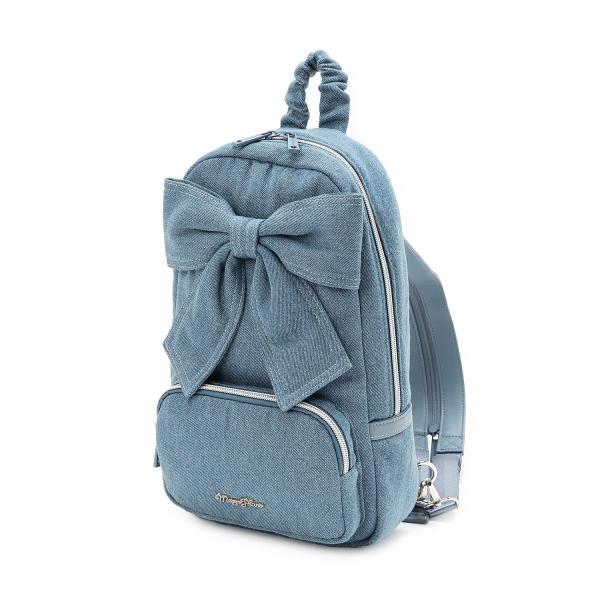 型番：8153404ブランド：メゾピアノジュニア商品名：リボンボディバッグカラー：ライト　ブルー/ピンク/黒