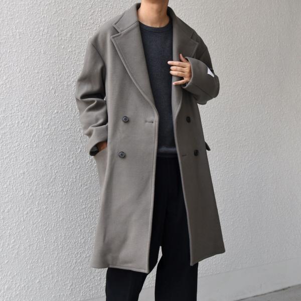SHIPS any any: PURE WOOL MELTON ダブル チェスターコート 25AW