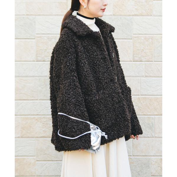 美品　 ECOPELカーリーファーコート　ボア　アーバンリサーチ URBAN RESEARCH（アーバンリサーチ） ECOPELカーリーファーコート