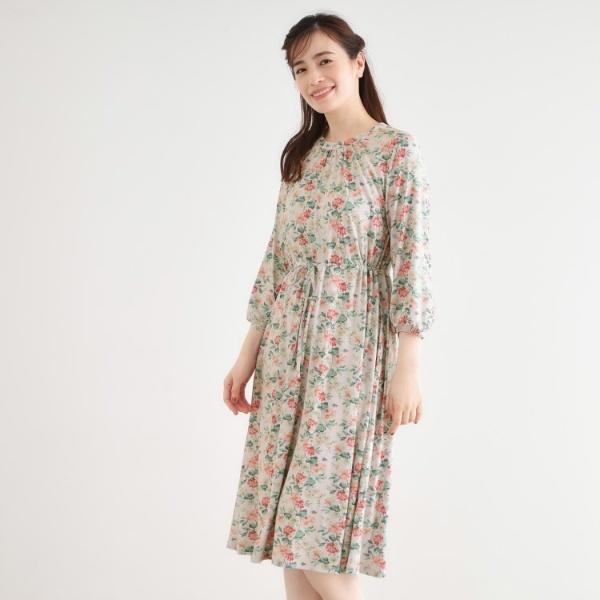 ローラ アシュレイ（LAURA ASHLEY）/【洗える／ジャージ素材／同柄アイテムあり】ロミリー柄 ワンピース LAURA ASHLEY（ローラアシュレイ） 【洗える／ジャージ素材／同柄