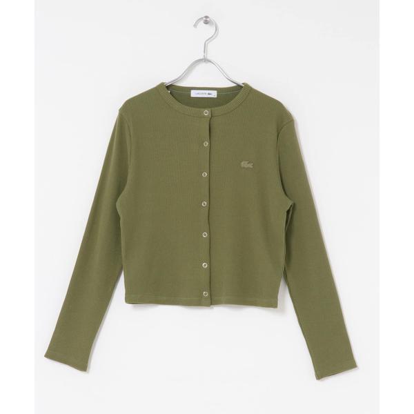 アーバンリサーチ ドアーズ（URBAN RESEARCH DOORS）/LACOSTE　リブジャージカーディガン URBAN RESEARCH DOORS（アーバンリサーチドアーズ） LACOSTE リブ