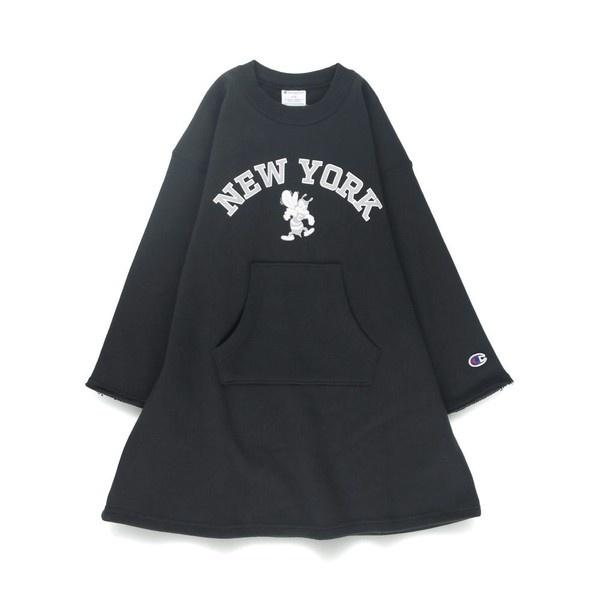 型番：11-5636-512ブランド：ブランシェス商品名：【Champion（チャンピオン）】別注スウェットワンピースカラー：生成/ブラック