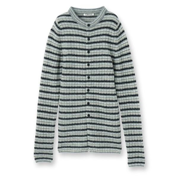 美品　オーラリー　SHETLAND WOOL CASHMERE カーディガン DRESSTERIOR ◇AURALEE（オーラリー）SHETLAND WOOL CASHMERE