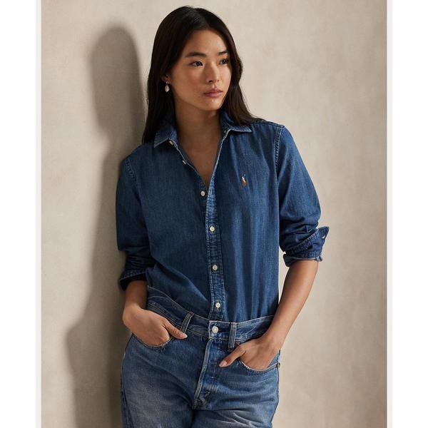 未使用級✨POLO RALPH LAUREN　スリムフィットデニムシャツ　近年 POLO RALPH LAUREN（ポロ・ラルフローレン） スリム フィット デニム