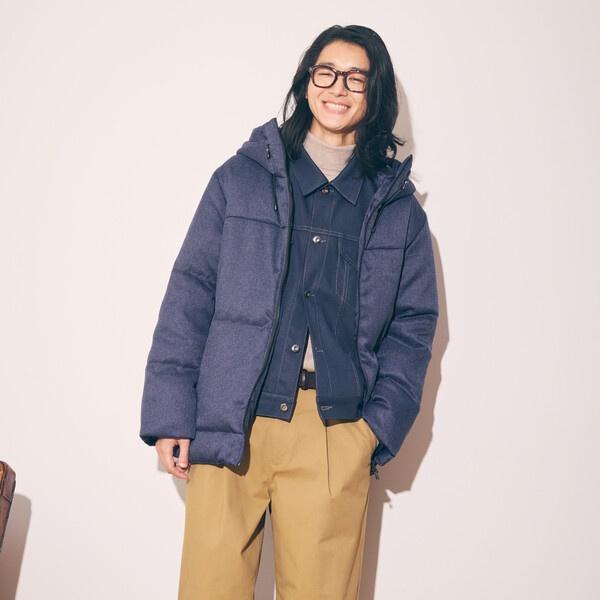 コムサイズム（COMME CA ISM）/ダイヤカットドビー ダウン フード ブルゾン COMME CA ISM（コムサイズム） ダイヤカットドビー ダウン フード