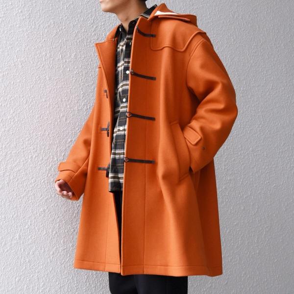 SHIPS any: PURE WOOL MELTON ダッフル コート 25AW◇