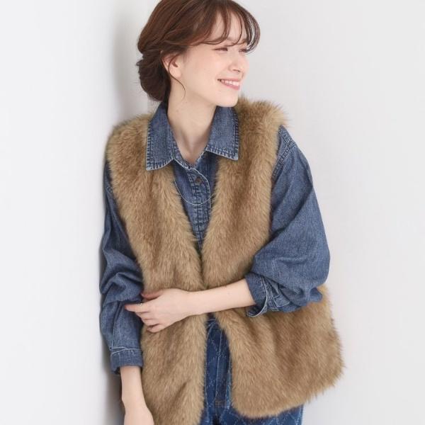 Cutie Blonde（キューティーブロンド） ふわふわフェイクファーベスト