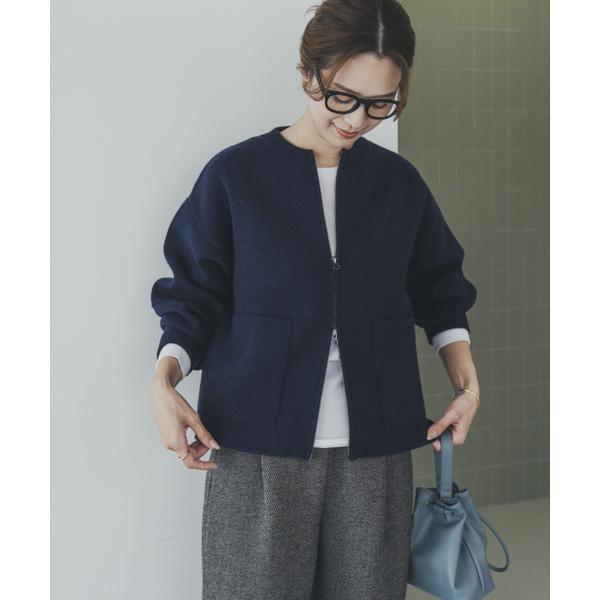 ニットZIPブルゾン