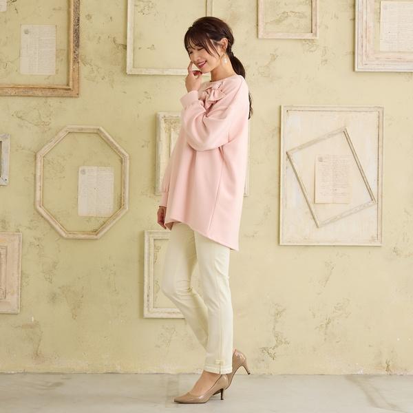 Rose Tiara（ローズティアラ） 【伸縮性◎/ストレッチ発熱】裾リボン