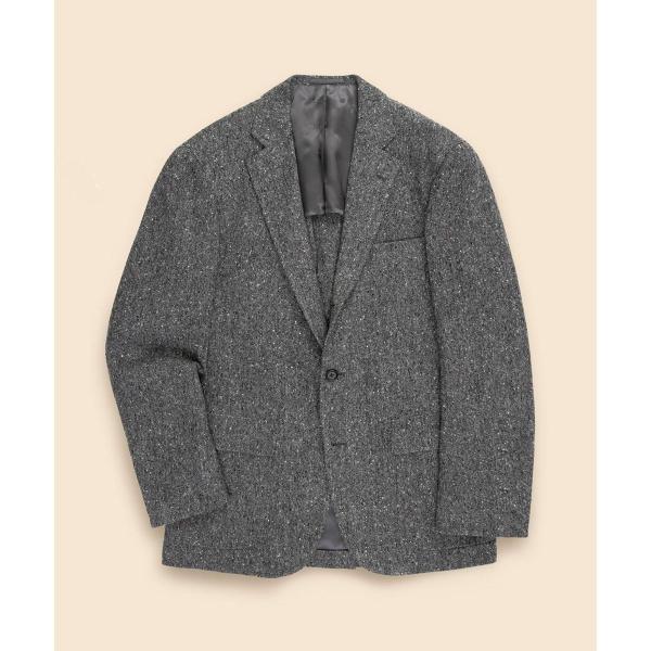 ウールツイード 段返り3釦サックジャケット MadebyRINGJA セレモニー