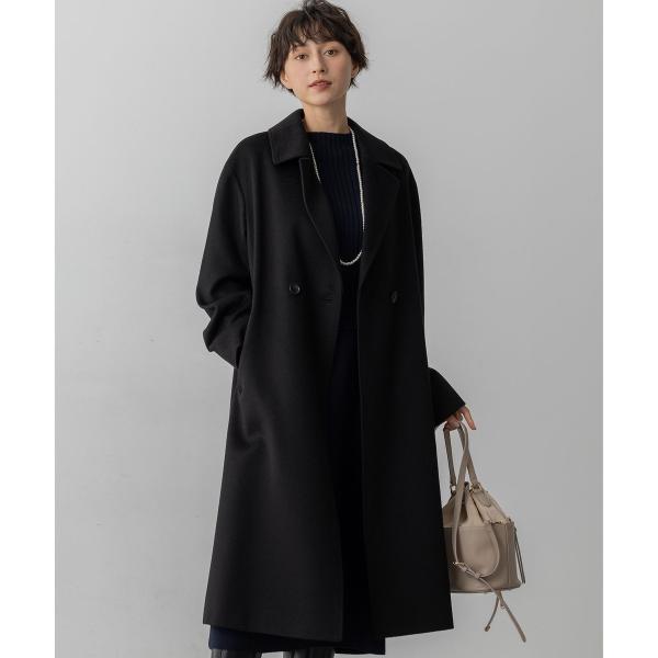 23区 COLOMBOカシミヤビーバー ダブルフロント チェスターコート