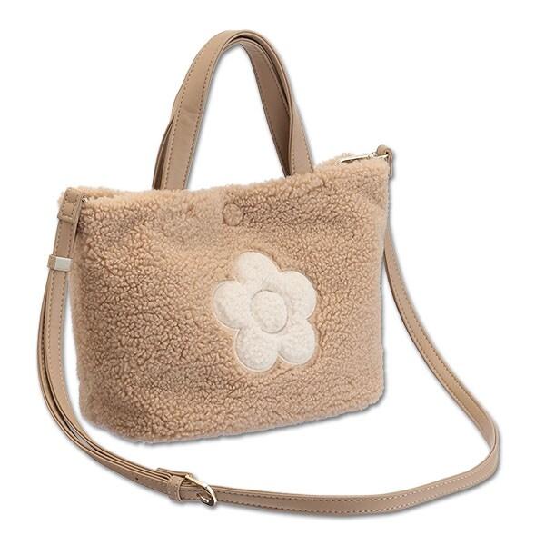 マリークワント ボアリバーシブル 2WAYミニトート　ほぼ未使用、完売品 マリークワント ボアリバーシブル 2WAYミニトート ほぼ未使用、完売品